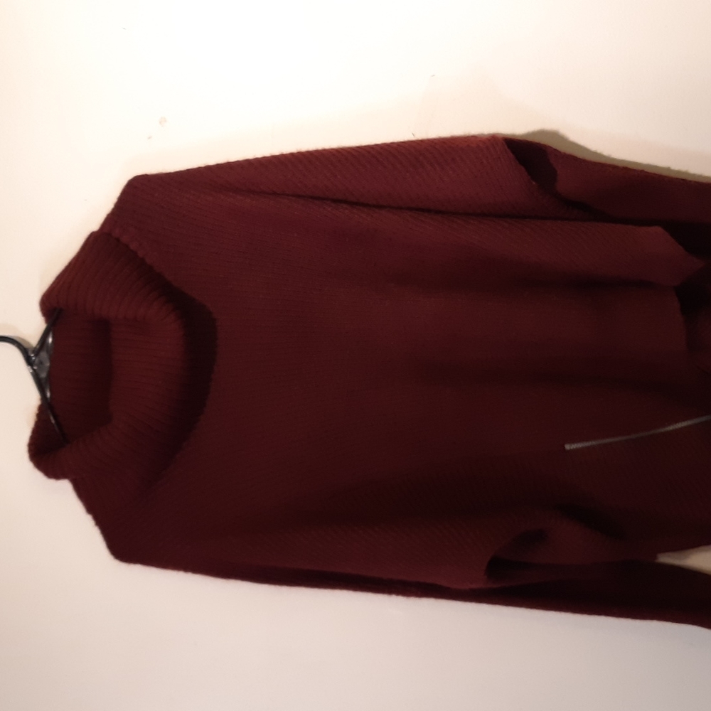 Ladies Maroon sweater Size 12 to 14 beautiful soft very stylish and sporty .